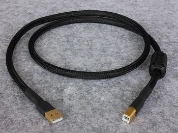 

hifi USB cable magnetic ring Anti-Interference amplifier DAC cable 3U Gold Plated usb USB A male to USB B male