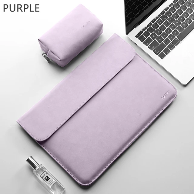 Laptop Sleeve For Macbook Air 13 Case M1 Pro Retina 13.3 11 14 16 15 XiaoMi 15.6 Notebook Cover Huawei Matebook Shell laptop bag PURPLE