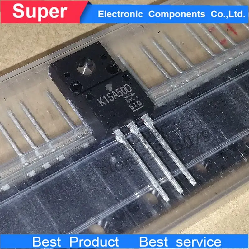 10 unids/lote MOSFET TK15A50D K15A50D TO-220F 15A500V 15N50 оригинальный транзистор nuevo | Электроника