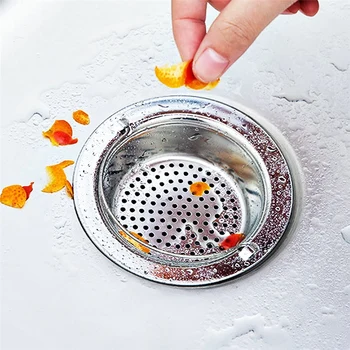 

Sink Strainer With Handle Stainless Steel Mesh Filter For Kitchen Drain Stopper 2pcs