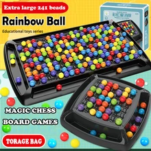 Montessori – Puzzle magique de noël, jeux de société, élimination des boules arc en ciel, formation, ensemble interactif coloré, jouets éducatifs