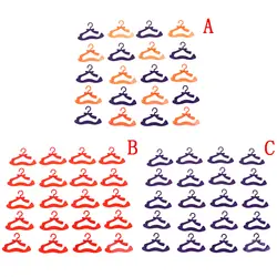 20 шт./партия милые мини пластиковые розовые вешалки Куклы Аксессуары Для Кукольный гардероб платье одежда кукольный домик