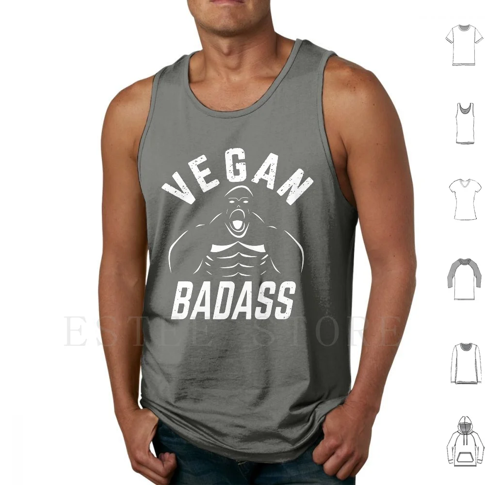 Canottiere Di Gorilla Cazzuola Vegana Canottiere Di Cotone Vegan Tauger Game Changer Gorilla Vegan Baught Plant Based Power Strong Muscle Game