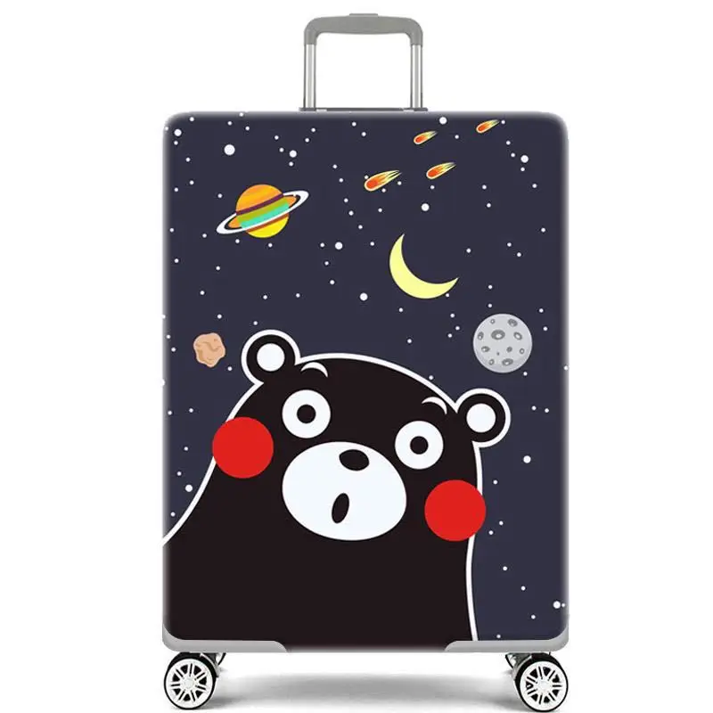 JATRAVEL мультфильм Бегемот путешествия утолщаются эластичный чемодан защитный чехол, применяются к 18-32 дюймовым чехлам, аксессуары для путешествий - Цвет: 59