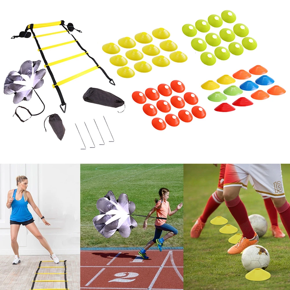 Adjustable Footwork Soccer Football Fitness Speed Rungs Agility Ladder