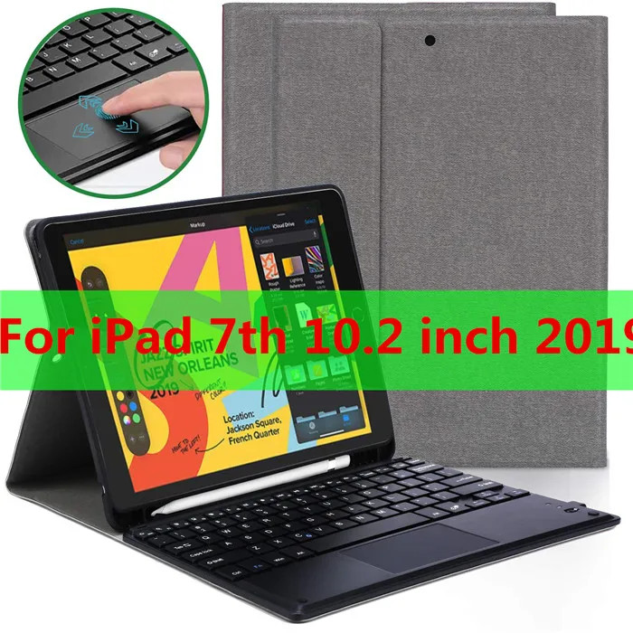 Touchpad-1026-gray Тачпад Клавиатура Чехол для iPad 9,7 Air 3 10,5 Pro 11 mini 5 7,9 дюймов Чехол коврик для мыши и клавиатуры Чехол для iPad 9,7 чехол - Цвет: Touchpad-1026-gray