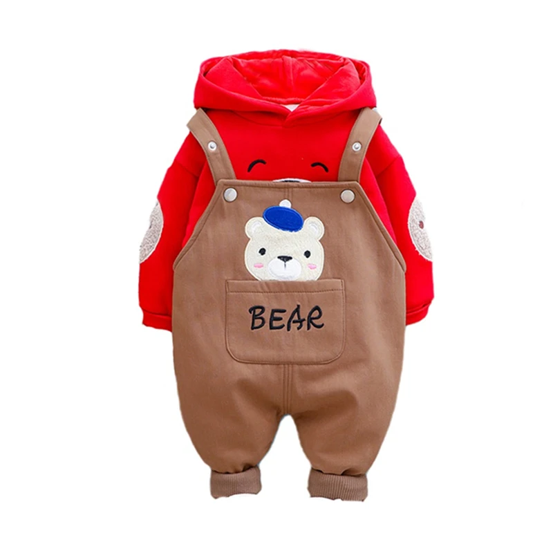 

Toddler Clothing Kids New Winter Fashion Clothes Baby Boy Girls Cartoon Hoodies Pants 2Pcs/sets Children Infant Cotton Tracksuit