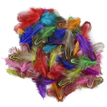 

3-8cm Natural Guinea fowl Feathers for Crafts Jewelry Making Decoration Pheasant Chicken Plumes Diy Accessories