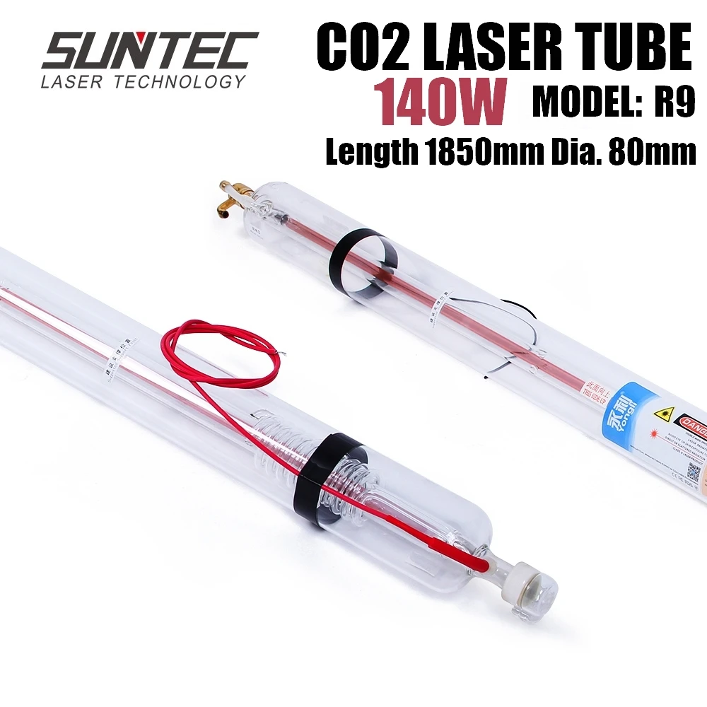 SUNTEC YL R9 140W CO2 Laser Tube Length 1850MM Dia. 80mm for CO2 Laser Engraving Cutting Machine With Wooden Case Box Packing SUNTEC YL R9 140W CO2 Laser Tube Length 1850MM Dia. 80mm for CO2 Laser Engraving Cutting Machine With Wooden Case Box Packing