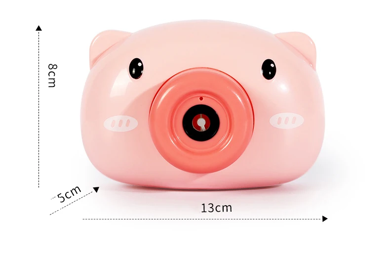 

Automatic Funny Cute Cartoon Pig Camera Baby Bubble Machine Outdoor Automatic Maker Bubble Gifts for Kids and Girls