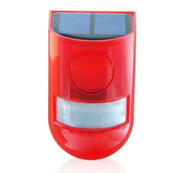 

110dB Home With Motion Sensor Energy Saving Garden Warning Anti Theft Sound Alarm Waterproof LED PIR Rechargeable Solar Light