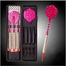 D220 17 г наконечник Мягкая стрела для Дартса медный дротик корпус алюминиевый вал для Дартса алюминиевая фольга оперение для дротика Прочный дардос метания игрушка