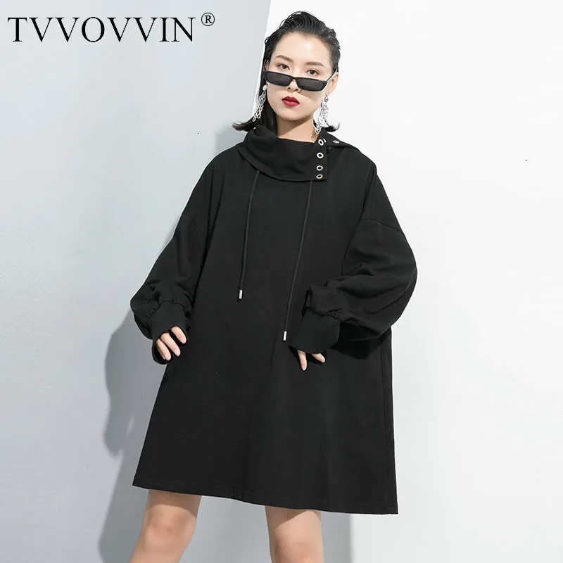 TVVOVVIN, плиссированная Черная Женская толстовка, модный пуловер, Осенний лоскутный небольшой свежий миноритарный стиль, толстовка L516