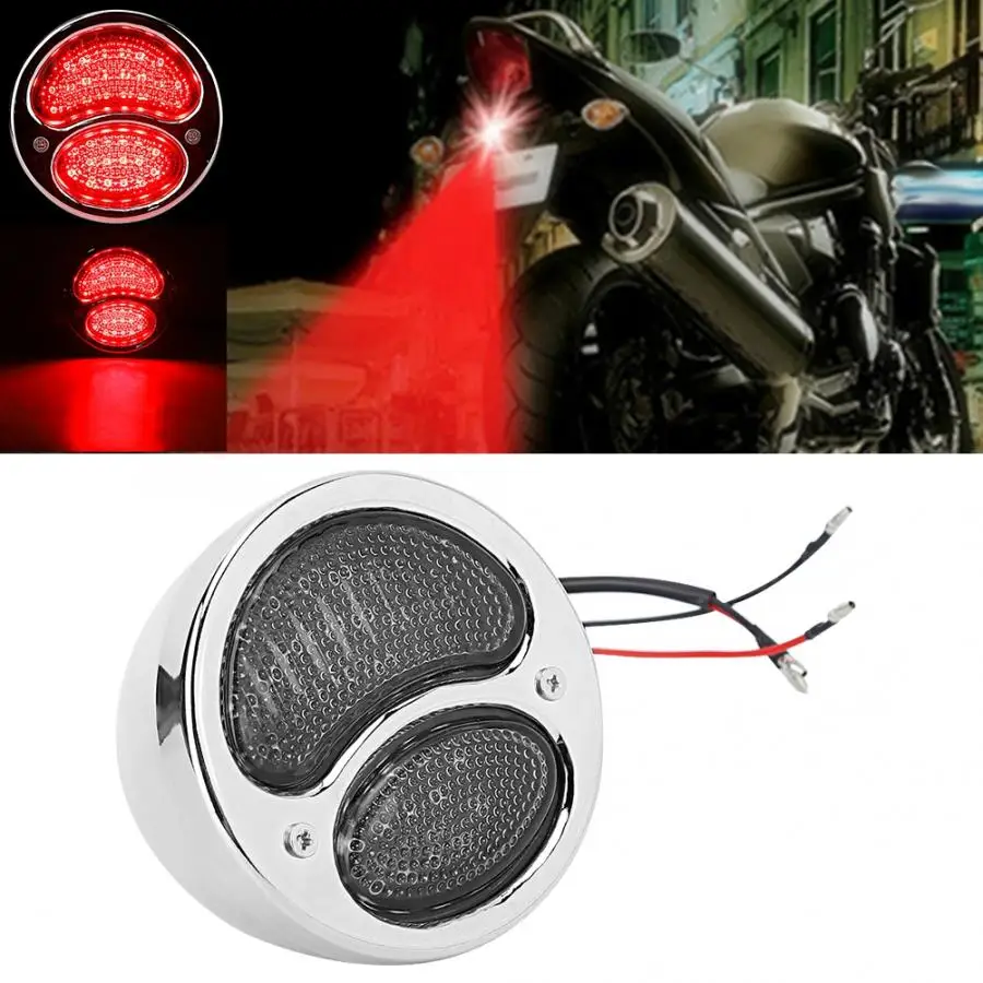 Clignotant moto Ретро мото rcycle модификация светодиодный тормозной задний фонарь задний предупреждающий сигнальный свет moto rcycle запчасти