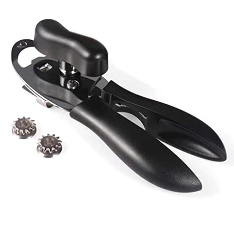 Can Opener, Stainless Steel 4 in 1 Smooth Edge Hand Held Bottle Opener