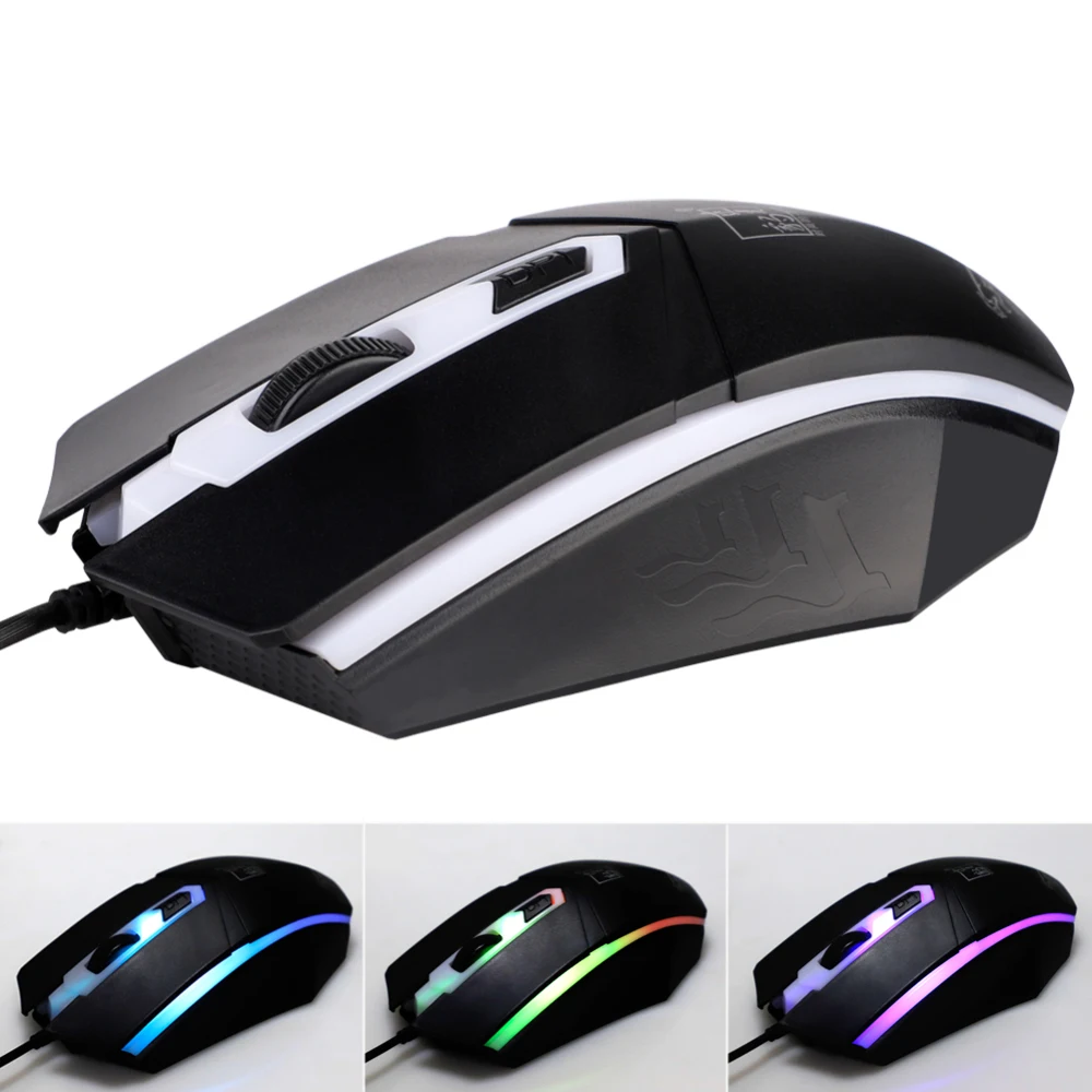 Gaming Keyboard 3D Mouse Kit with backlight keyboard Anti-slip Rainbow LED Wired USB Equipment Set For PC Laptop PS4 Xbox One