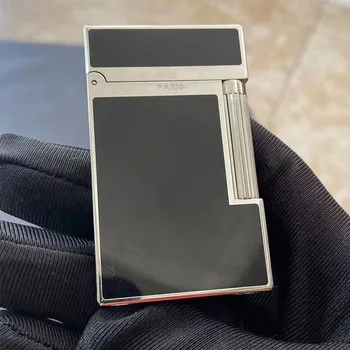 

100% New vintage dupont Bright Sound brass shell windproof gas lighter cigarette lighter men's gift in high quality