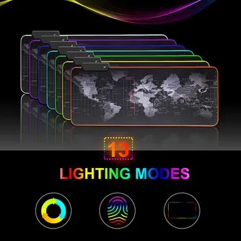 

SeenDa Gaming Mouse Pad RGB Mouse Pad Computer Mousepad RGB Backlit Mause Pad Large Mousepad For Desk Keyboard LED Mice Mat