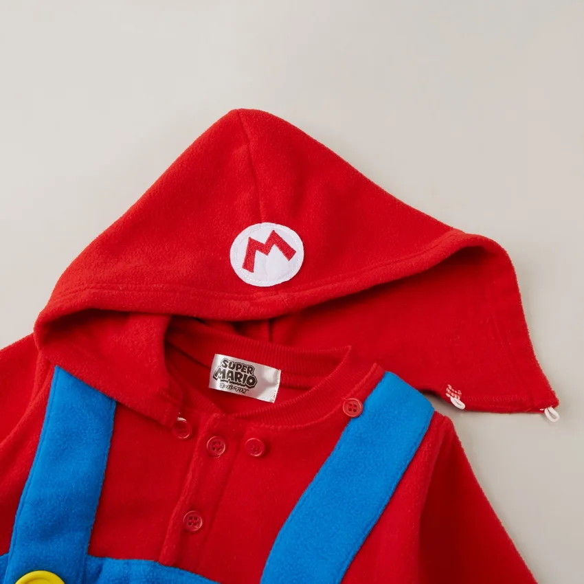 Экспорт из Японии Марио Bros моделирование с капюшоном с длинным рукавом костюм/детская одежда/комбинезон с капюшоном