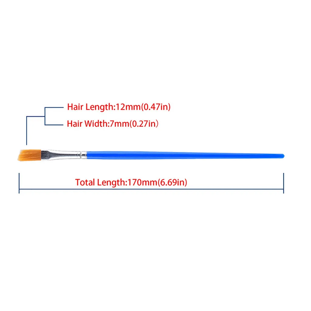 50 шт плоские Кисти для краски, маленькая кисть для деталей краска ing независимая станция Рождество Хэллоуин Прямая инструменты