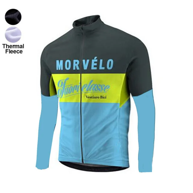 Morvelo мужские зимние термальные флисовые велосипедные Джерси Набор теплая куртка suitMTB Велосипедный спорт велосипедная одежда - Цвет: shirts 4