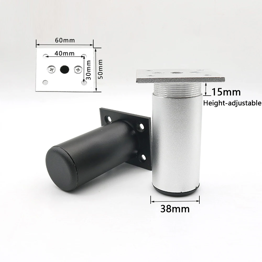 4PCS Aluminum Alloy Adjustable metal furniture Legs Sofa Feet Cabinet Feet Adjustable leg Heightening 6~35cm adjustable leveling legs,furniture legs