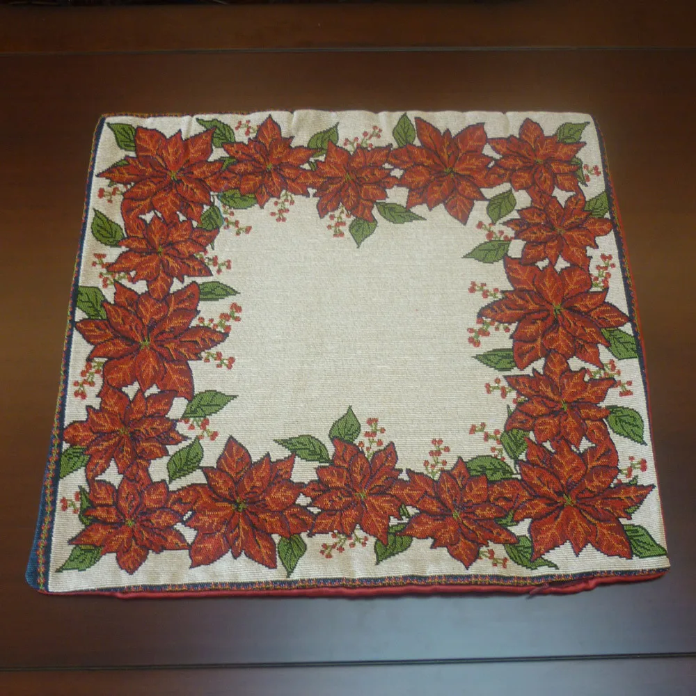 Рождественский подарок серии наволочек наволочка Подушка квадратный, с молнией наволочка# y2