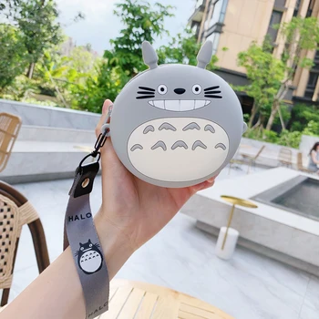 

Japanese Style Girls Coin Purse Cute Cartoon Totoro Mini Coin Wallet Soft Silica Gel Zipper Hand Purses For Ladies Clutch Bags