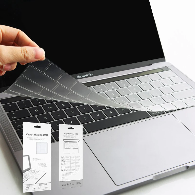 Наклейка с прозрачной клавиатурой для Macbook Pro air 11 12 13 15 16 Touch Bar 2020 A2289 A2141 A2338 A1706 A2179