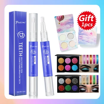 

PUTIMI Oral Teeth Whitening Pen Toothpaste Cleansing Serum Remove Plaque Stains Bleaching Gel Teeth Whitener Oral Hygiene Care