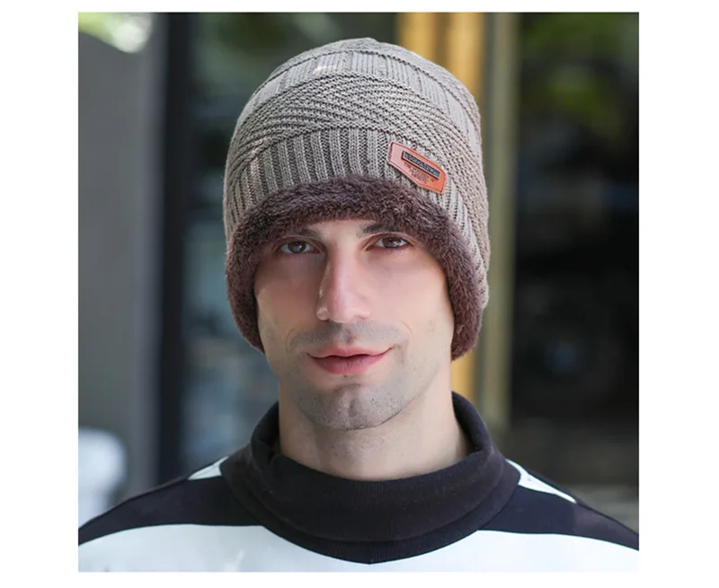 Skullies Beanies мужской шарф вязаная шапка Gorras Para Hombre капот теплая шерсть хлопок толстые зимние головные уборы для мужчин и женщин шапка бини