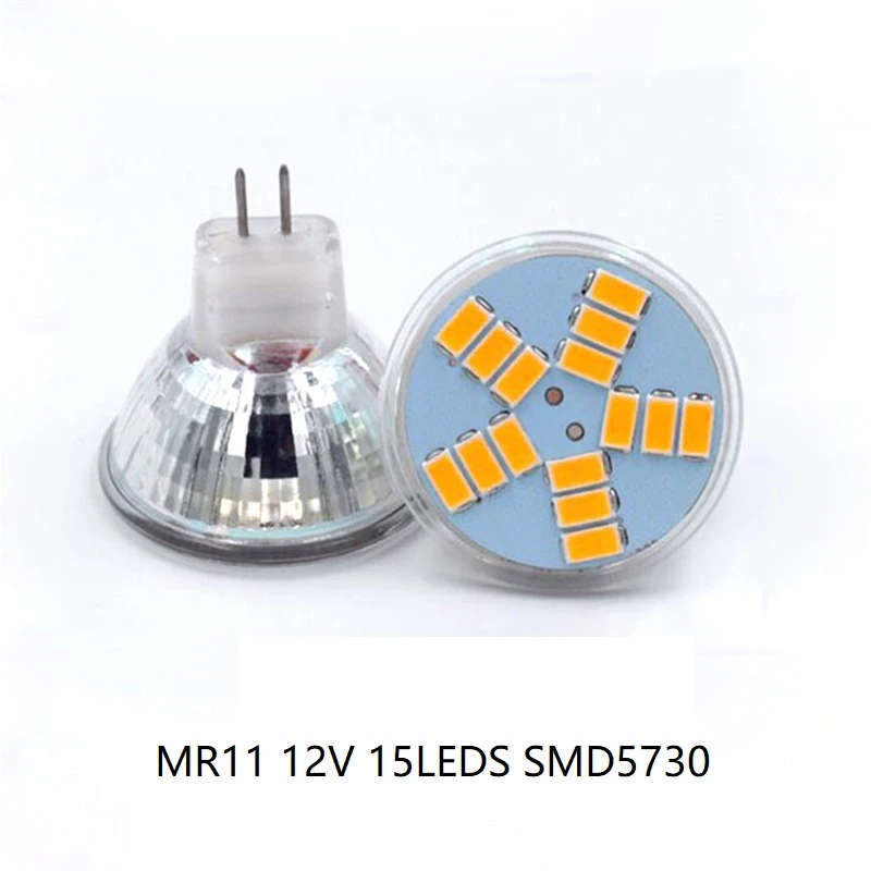 Диммируемый AC/DC 12V 220V Светодиодный точечный светильник 7W MR11 COB Точечный лампа 5730 SMD