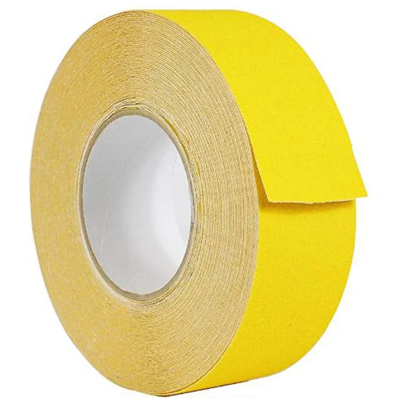 Yellow Прочная Нескользящая лента серого цвета, безопасная дорожка 60 зернистости, нескользящая Водонепроницаемая Тяговая лента для дома и улицы, нескользящая, доступна в Mul - Цвет: Yellow