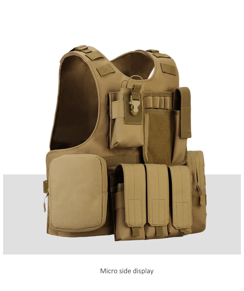 Airsoft Tactical Vest Mens Military Hunting Vests Equipment Vest Molle Combat Assault Plate Carrier Gilet Tactique Strap