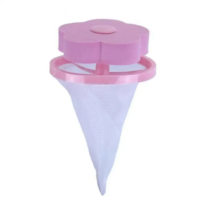 Herramienta de removedor de pelo reutzable de Catcher de piel de mascota flotante para lavadora Venta de TB - Цвет: Розовый