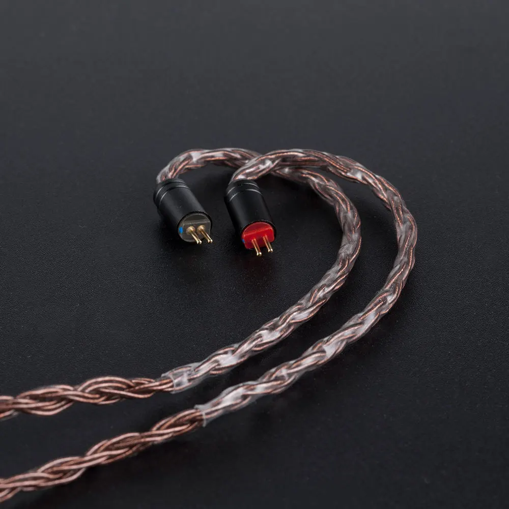 AK KBEAR 16 Core Upgraded Pure Copper Cable 3.5/2.5/4.4mm Earphone Cable With MMCX/2Pin For AS16 ZS10 ZSN PRO TRN X6 V90 ZSX F1