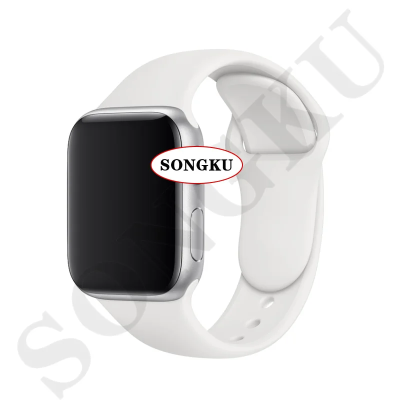 S White SONGKU IWO 12 часы серии 5 1:1 Смарт часы 40 мм 44 мм Bluetooth часы iwo12 для apple iPhone IOS Android управление Siri PK IWO 11 - Цвет: S White