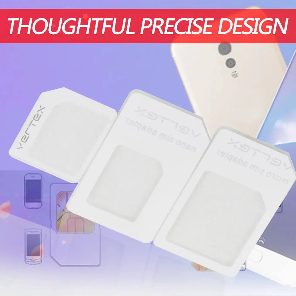 1 комплект/3 для nano SIM микро стандартного адаптера карты лоток держатель адаптеры