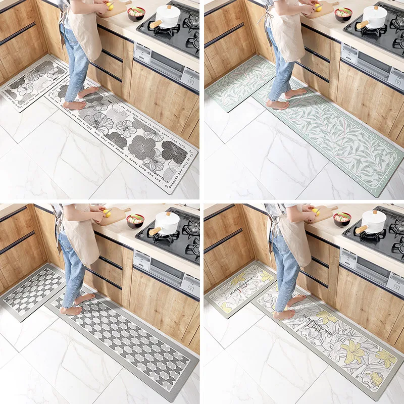 Tapis de cuisine en PVC, 44 x 120 cm, 8 mm, lavable, antidérapant,  imperméable, facile