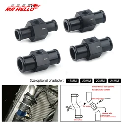 1/8 Npt Hose Adapter  Water Temp Gauge Radiator Temperature Water Temp Joint Pipe Sensor 18mm 20mm 22mm 24mm Hose Adapter