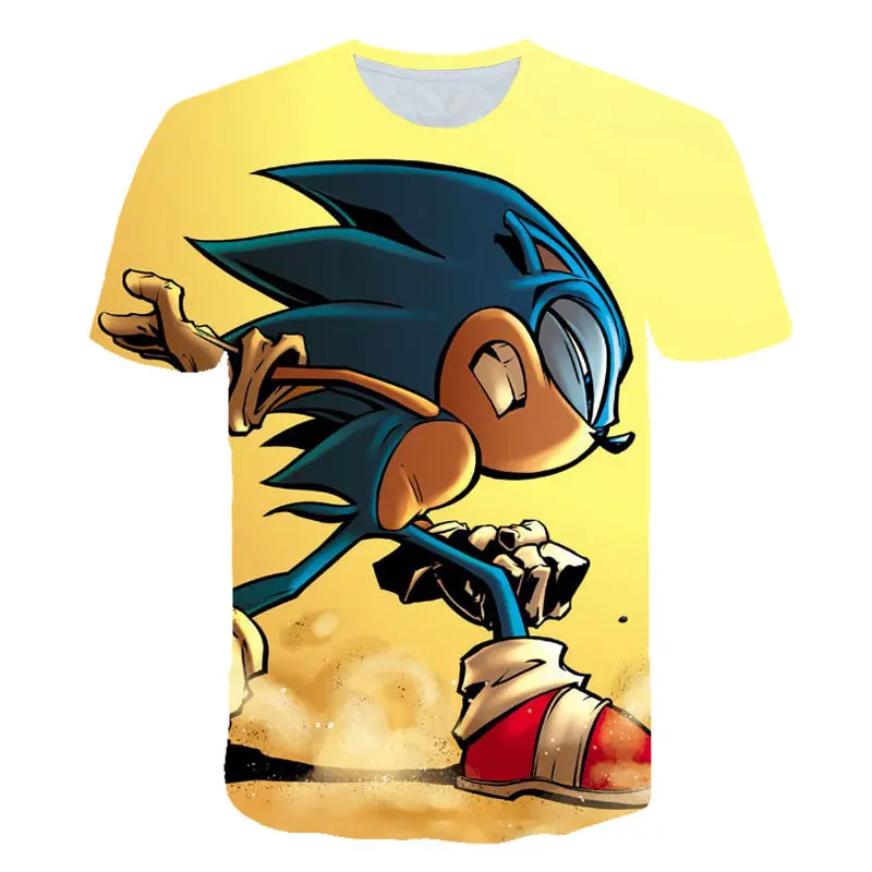 3D Boys Mario Supersonic sonic Print Girls Funny T-shirts Costume Children 2020 summer Clothing Kids Clothes street Tshirts