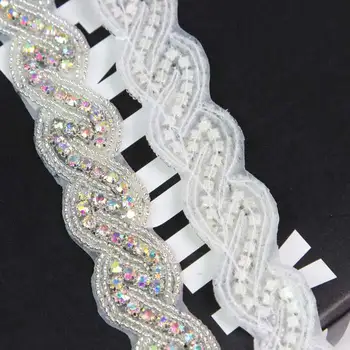 

10Yards Silver Rhinestone Trim Chain for Wedding Dress Sash Bridal Bridesmaid Gown Women Prom Bride Gifts Jewelry Embellishments