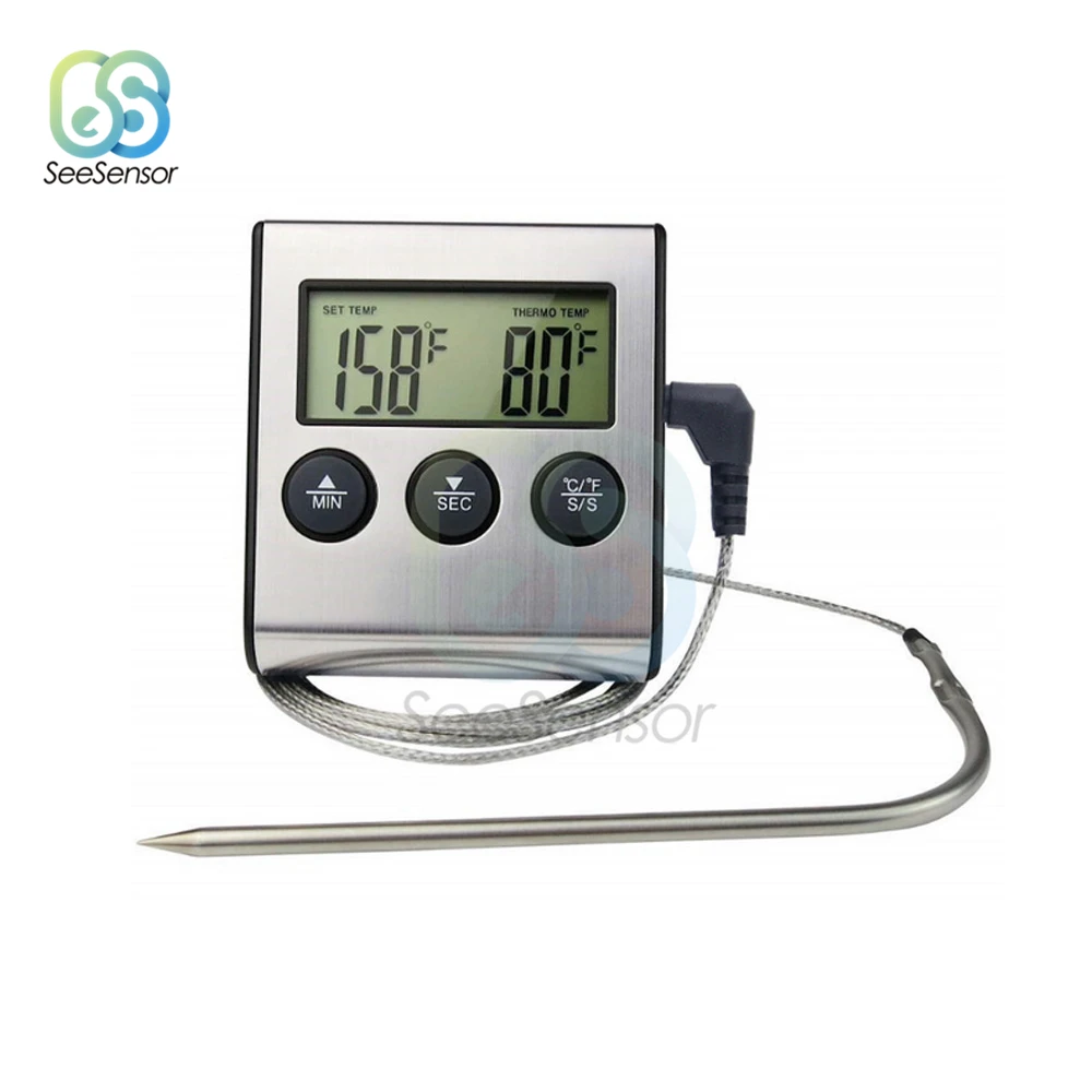 Always in Stock - Taylor 1470N Classic Series Programmable Meat Thermometer  with Timer and Alarm from Cole-Parmer