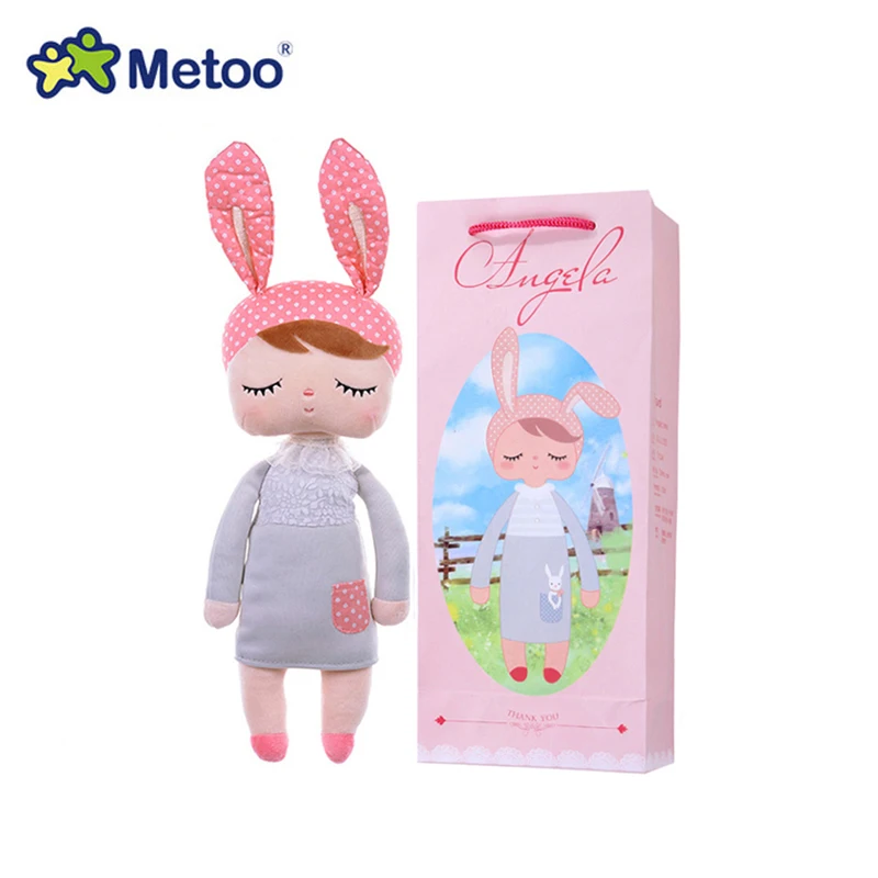 Кукла Metoo, плюшевые игрушки для девочек, милые Мультяшные фрукты, кролик Анжела, мягкие животные для детей, оригинальная коробка - Цвет: 913-23