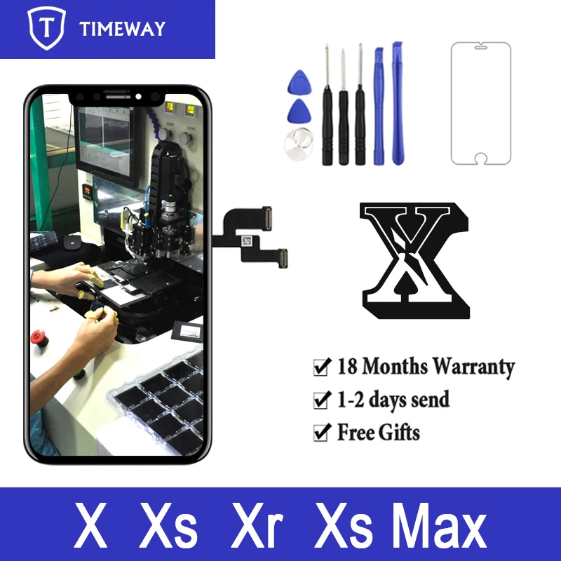 

1PC Upgraded Version New OLED Quality LCD Screen for iPhone X LCD Display Digitizer Assembly Replecment