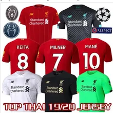 Футболки для футбола M. SALAH MANE VIRGIL FIRMINO HENDERSON ROBERTSON WIJNALDUM KEITA FABINHO A. BECKER 19/20