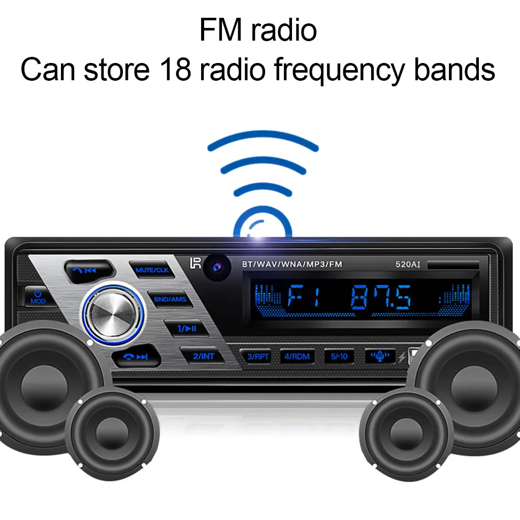 Bluetooth Автомобильный MP3-плеер с USB Зарядное устройство 12/24V автомобиль радио FM с дистанционным управлением по Bluetooth Управление SD карт MMC карт памяти с USB Порты и разъёмы# YL1