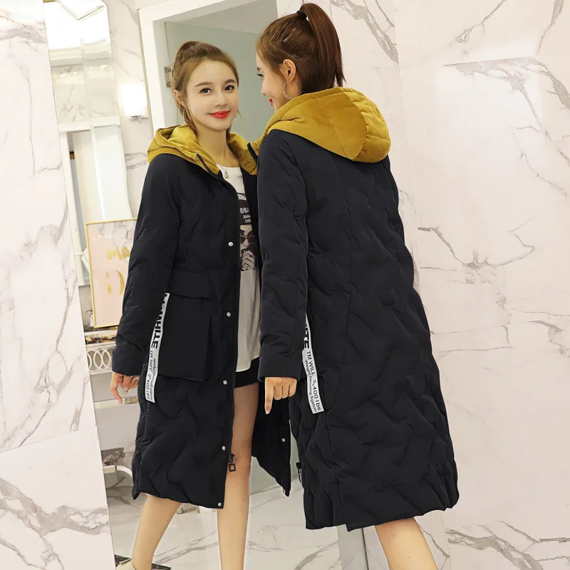 

Down Jacket Cotton-padded Clothes Women's Winter Coat Women's Thick Cotton-padded Clothes Women's Mid-length Korean-style Cotton