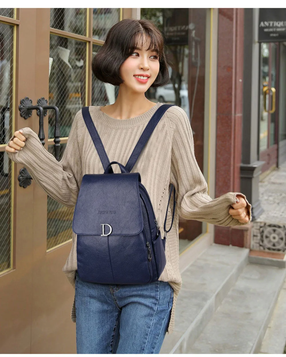 New Leather Backpack Women Fashion Bags Simple D Female Bagpack Girls Leisure Travel Backpack Mochila Sac a dos Bag Packs