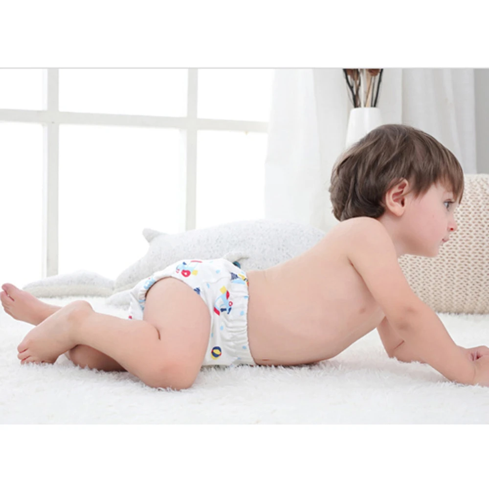 ベビーコットンおむつ子供の下着のための再利用可能なおむつトレーニングパンツパンティーベビートイレトレーニングパンツ ベビーおむつ Aliexpress